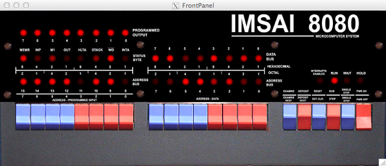 IMSAI 8080 front panel