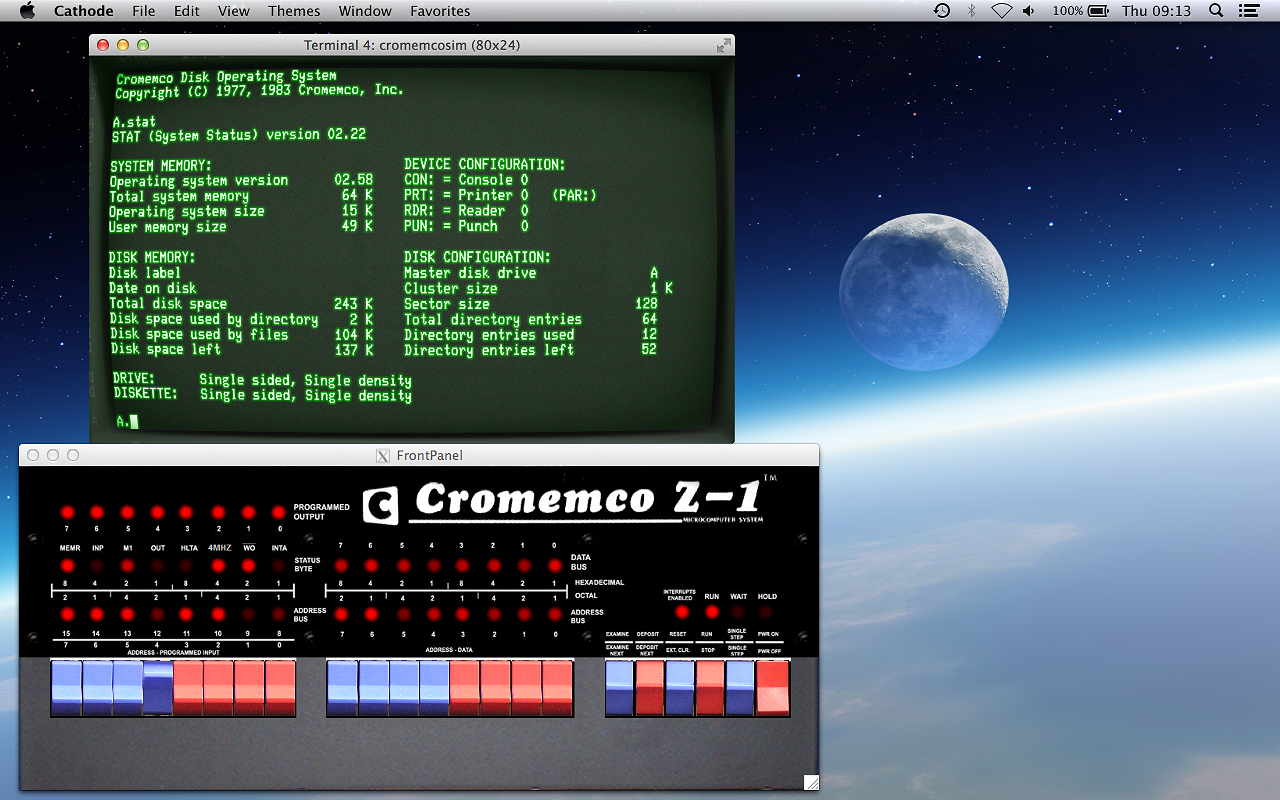 Cromemco Z-1 running CDOS