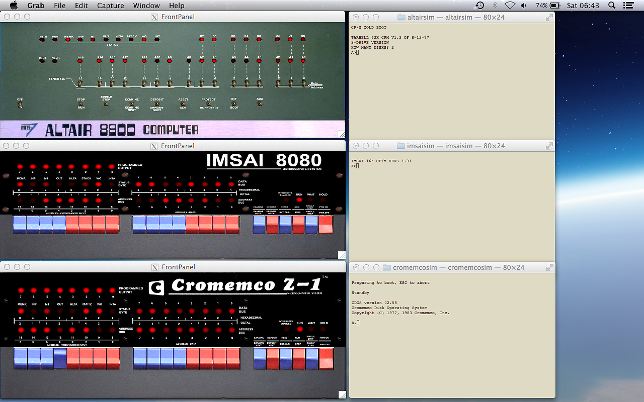 z80pack Desktop 2015
