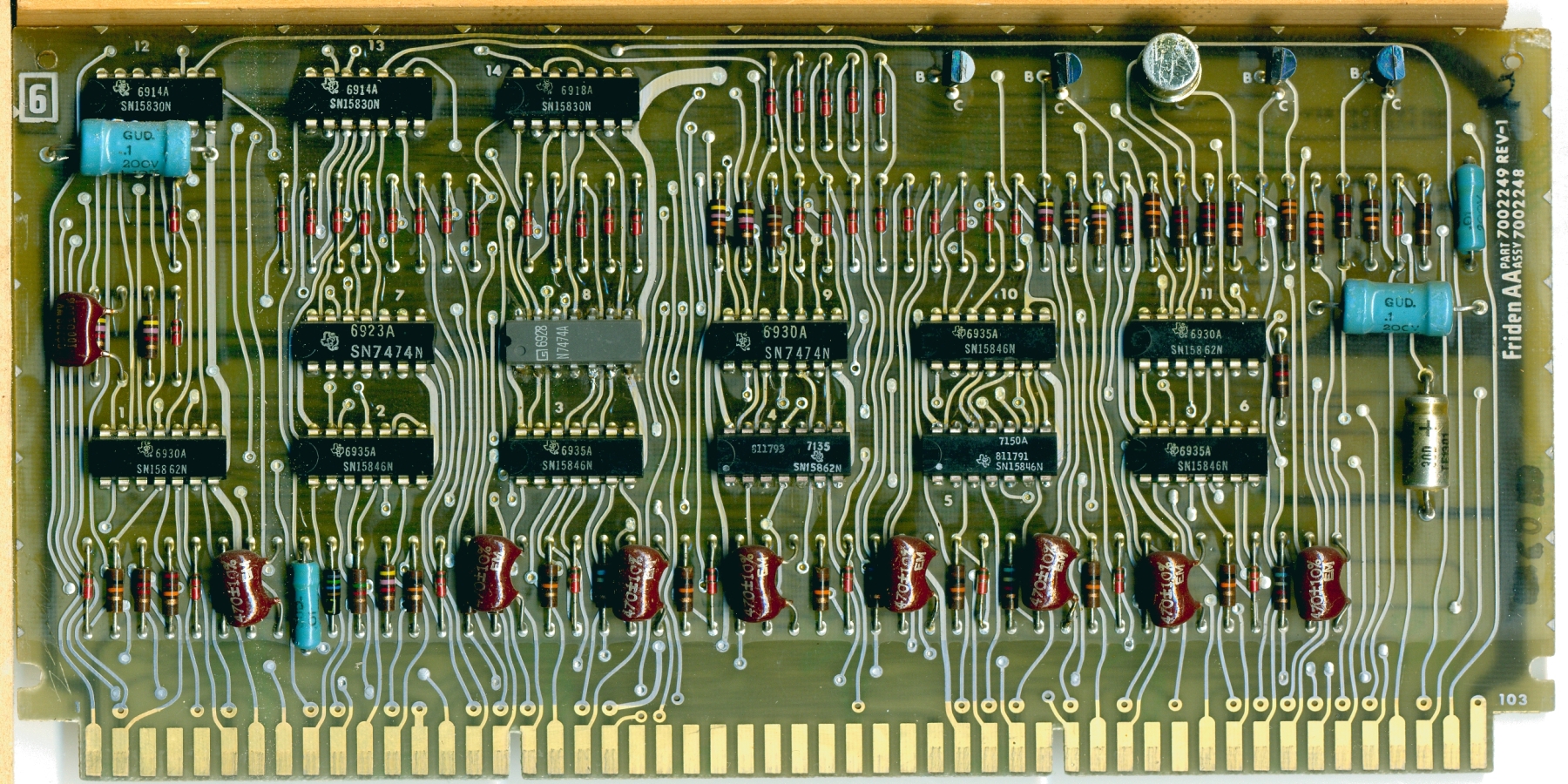 Friden 1162 Calculator Circuit Board 6