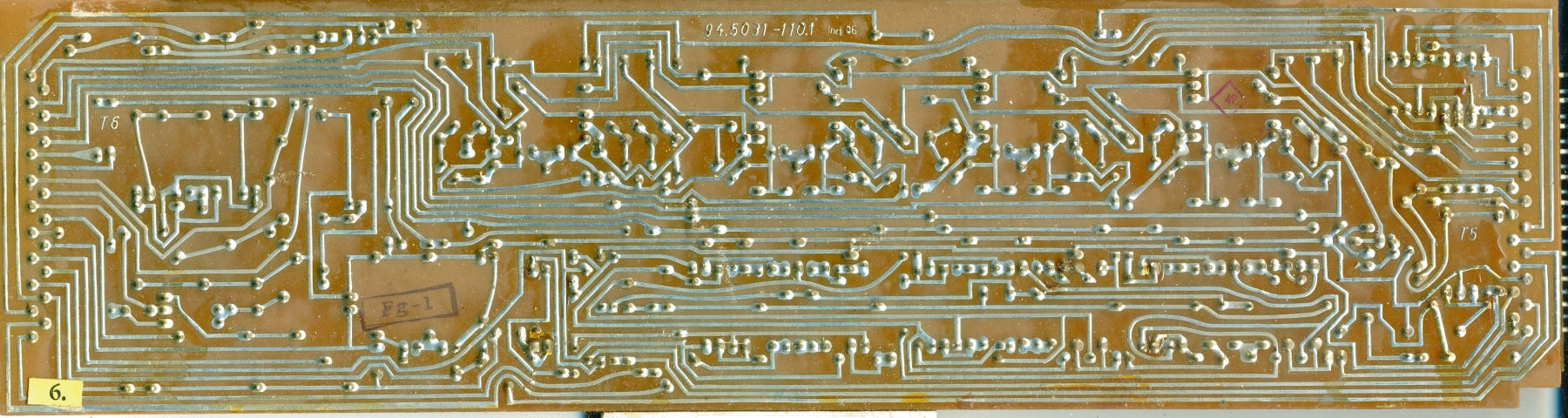 Olympia RAE 4/15 Calculator Circuit Board T5 T6