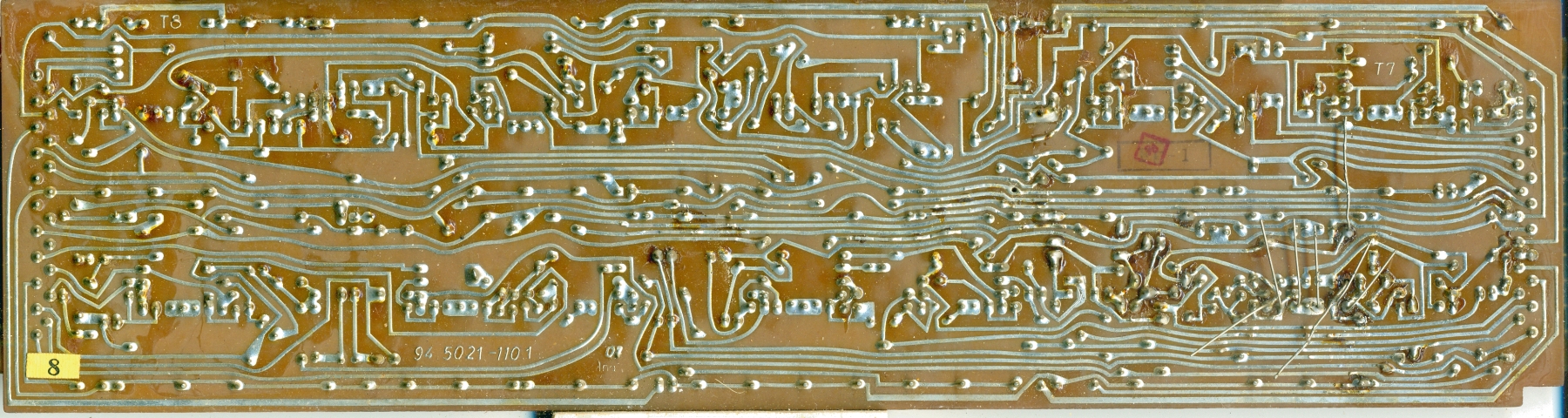 Olympia RAE 4/15 Calculator Circuit Board T7 T8