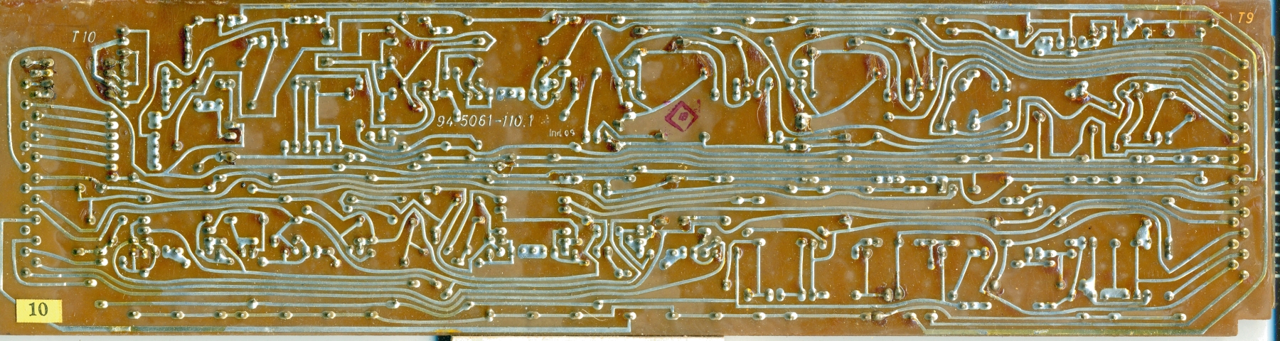 Olympia RAE 4/15 Calculator Circuit Board T9 T10