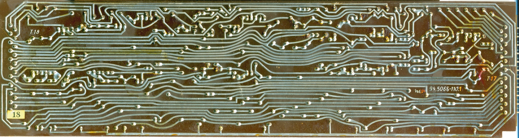 Olympia RAE 4/15 Calculator Circuit Board T17 T18