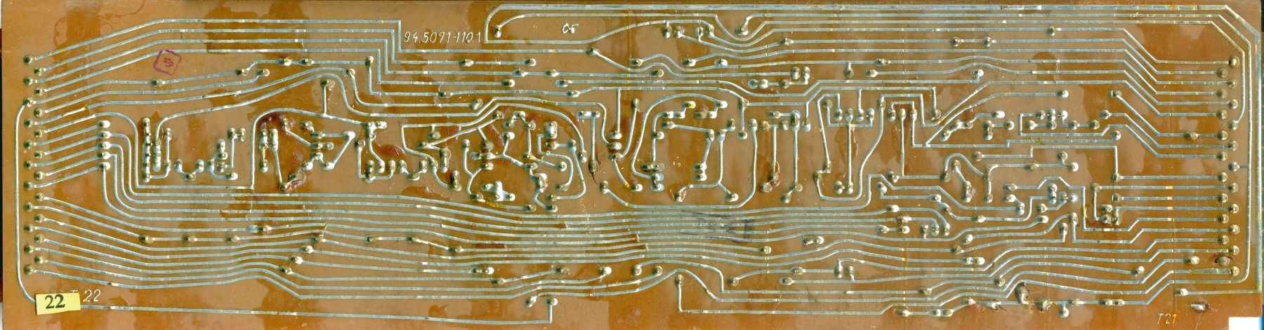 Olympia RAE 4/15 Calculator Circuit Board T21 T22