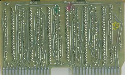 Wang 360E Calculator Circuit Board 503